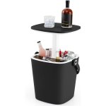 Goplus table glaci�re ext�rieur 15 l avec couvercle r�tractable, 6h froid, ouvre - bouteille et poign�e ...