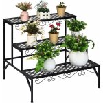 Goplus étagère à fleurs en fer - 70 x 60 x 60, 5 cm - support de pots de fleurs à 3 niveaux - étagère ... Goplus étagère à fleurs en fer - 70 x 60 x 60, 5 cm - support de pots de fleurs à 3 niveaux - étagère ...