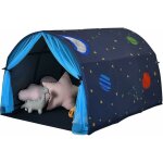 Tente de lit enfants, avec double rideau en maille, sac de transport, tente de jeu portable pour l'intrieur ...