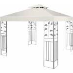 Toile de rechange pour pavillon bche pour tonnelle impermeable bche de tente fait en polyester - 3m ...