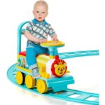 Goplus - train porteur lectrique pour enfants avec musique, lumire, train trotteur avec voies en pp, ...