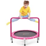 Goplus - trampoline pour enfant pliable ø 92 cm charge 150kg interieur et exterieur pour garcons et filles, ... Goplus - trampoline pour enfant pliable ø 92 cm charge 150kg interieur et exterieur pour garcons et filles, ...