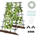 Treillis pour plantes grimpantes, treillis tunnel de jardin pliable, clips auxiliaires r�glables, treillis ...