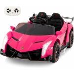 Goplus - voiture electrique enfant 3 - 8 ans 12v, 1 place charge 30kg lamborghini, tlcommande 2, 4 ...
