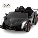 Goplus - voiture electrique enfant 3 - 8 ans 12v, 1 place charge 30kglamborghini, tlcommande 2, 4 g, ...