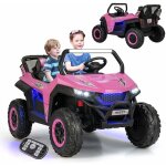 Goplus voiture lectrique enfants 3 - 8 ans 2 portes avec tlcommande 2, 4g, lumires et musique, 12v ...