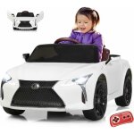 Goplus - voiture �lectrique lexus enfants 3 - 8 ans charge 30kg 12v - ceinture t�l�commande 2, 4g - effets ...