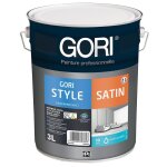 Gori - peinture acrylique murs et plafonds style satin blanc bidon de 3l