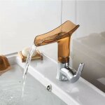 Gotrays - cuivre lavabo cascade eau chaude et froide salle de bains armoire lavabo mnage comptoir bassin ...