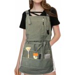 Gotrays - tablier  bavette rglable, tablier  outils d'atelier avec sangles croises et sacs  outils ...