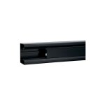 Hager ? goulotte appareillable queraz 85mm x 56mm x 2000mm ? pvc noir ral 9011 ? enclipsage direct ? ...