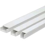 Goulotte de câblage adhésive à couvercle 10x16 mm x 2 m. Goulotte de câblage adhésive à couvercle 10x16 mm x 2 m.