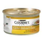 Gourmet gold chunks in purina poulet et sauce au foie 85 grammes