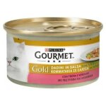 Gourmet gold chunks en sauce � la truite et l�gumes purina 85 grammes