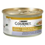 Gourmet gold chunks en sauce de veau et l�gumes purina 85 grammes