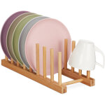 Gouttoir bambou, long et moderne, transportable, porte - assiette, 8 piquets, couvercle et assiette, ... Gouttoir bambou, long et moderne, transportable, porte - assiette, 8 piquets, couvercle et assiette, ...