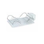 Gouttoir vaisselle clean blanc, egouttoir cuisine avec plateau amovible, métal - plastique, 48x12x32 ... Gouttoir vaisselle clean blanc, egouttoir cuisine avec plateau amovible, métal - plastique, 48x12x32 ...