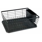 Gouttoir vaisselle noir drip, egouttoir vaisselle cuisine noir, plateau amovible, mtal - plastique, ...