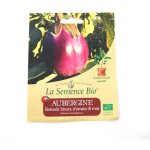 Graines bio - aubergine rotonda bianca di rosa - semence biologique Graines bio - aubergine rotonda bianca di rosa - semence biologique