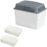 Grand absorbeur d'humidit� avec recharge suppl�mentaire, 2 x 1 kg.