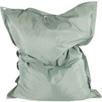 Grand coussin uni maxi vert sauge