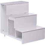 Grands escaliers en bois pour chien chat blanc teamson pets st - h400024