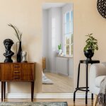 Relax4life - grand miroir mural moderne rectangulaire 110 x 38 cm, miroir pleine longueur en verre anti ...