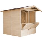 Timbela - grand stand de vendeur avec comptoir 4 m2, deux fenêtres ? extérieures h232x253x263 cm ? m149 ... Timbela - grand stand de vendeur avec comptoir 4 m2, deux fenêtres ? extérieures h232x253x263 cm ? m149 ...