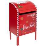 Grande boite aux lettres rouge en mtal h 80 cm - feeric christmas