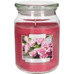 Grande bougie parfum�e parfum�e en verre avec couvercle rose id�e cadeau aromath�rapie bougies d�coratives ...