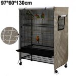 Grande cage de perroquet lavable, housse de nuit coupe - vent et anti - poussi�re (hotte de cage uniquement) ...