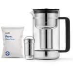 Grande carafe en verre aarke 2, 8 litres avec filtre.
