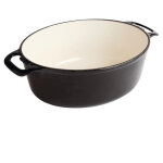 Grande cocotte ovale noire vogue 6 litres