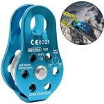 Grande poulie de sauvetage simple / double r�a avec plaque pivotante, poulie en alliage d'aluminium, ...