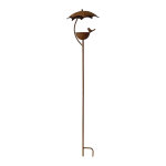 Mangeoire oiseaux fer � planter 22x120cm