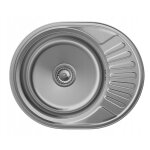 Granitan �vier en acier inoxydable rond 1 bac avec �gouttoir apulia57 decor