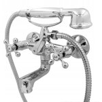 Granitan - robinet de baignoire r�tro mobile + ensemble de douche