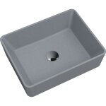 Granitan vasque � poser carr�e en granit grise merano