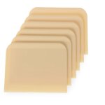 Hendi - grattoir  confiserie rectangulaire pour portionner la pte set de 6 pcs. 554364