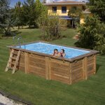 Gre - piscine bois marbella 2 4, 20 x 2, 70 x 1, 17 m - gr�