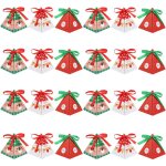 24 botes de bonbons nol botes triangulaires avec rubans pour biscuits et petits cadeaux dcorations ...