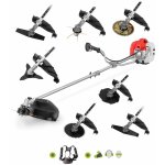 Dbroussailleuse  essence 65cc 4, 9cv, moteur 2 temps, 8 accessoires, guidon double poigne, rgulateur ...