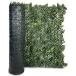 Green haie a' feuilles persistantes lauro avec filet d'ombrage sur haie d'e'cran de confidentialite' ...