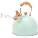 Green mobility - bouilloire th�i�re sifflante 2, 5 l avec poign�e ergonomique bouilloire en acier inoxydable ...