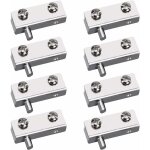 Green mobility - charni�re pour meuble, lot de 8 charni�res pivotantes sans cadre pour porte en verre ...
