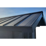 Green outside ? toiture bac acier pour abri composite 13m� 2 pentes ? plaques 1750x500 mm ? faiti�res ...