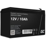 Greencell� rechargeable batterie agm 12v 10ah accumulateur au gel plomb cycles sans entretien vrla battery ...