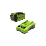 Greenworks - starter kit 40v batterie 2. 0ah + chargeur 2. 0ah - gsk40b2 Greenworks - starter kit 40v batterie 2. 0ah + chargeur 2. 0ah - gsk40b2