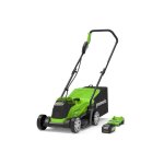 Greenworks - tondeuse à gazon poussée brushless 33cm 24v batterie 4, 0ah - chargeur - gd24lm33k4 Greenworks - tondeuse à gazon poussée brushless 33cm 24v batterie 4, 0ah - chargeur - gd24lm33k4