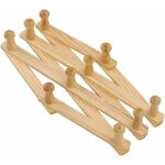 Grid cool - porte - manteau en bois naturel mural extensible accordon peg hanger chapeau closet crochet ...